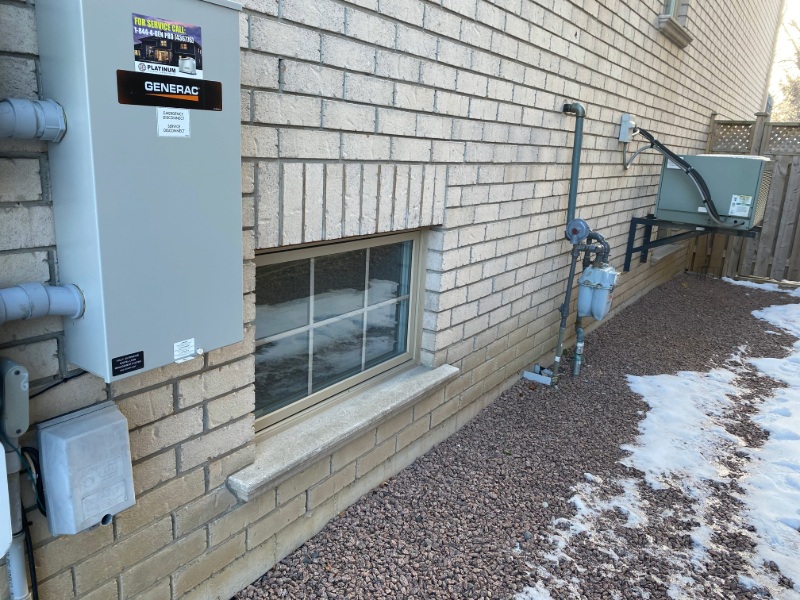 Generator electrical installation with service disconnects